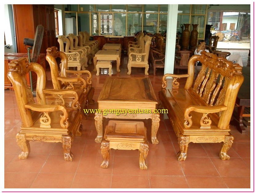 Bàn ghế minh đào gỗ gụ lào